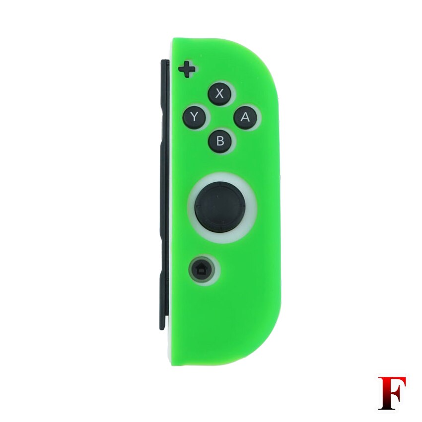 Yuxi 18 Kleur Rechts Zachte Siliconen Cover Voor Nintend Schakelaar Rood Groen Geel Blauw Siliconen Beschermhoes Voor Nintend Accessoires: F