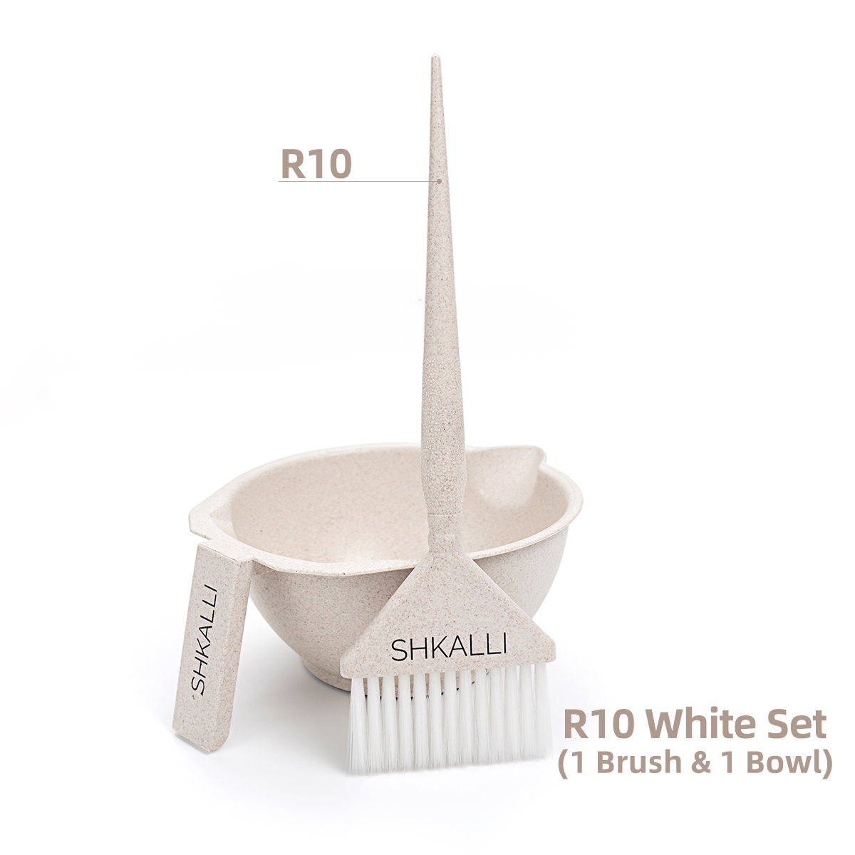Kit de coloration des cheveux Balayage avec ensemble de pinceaux, bol de embau, de coiffure et outils de coiffage idéaux pour les stylistes: Ivoire