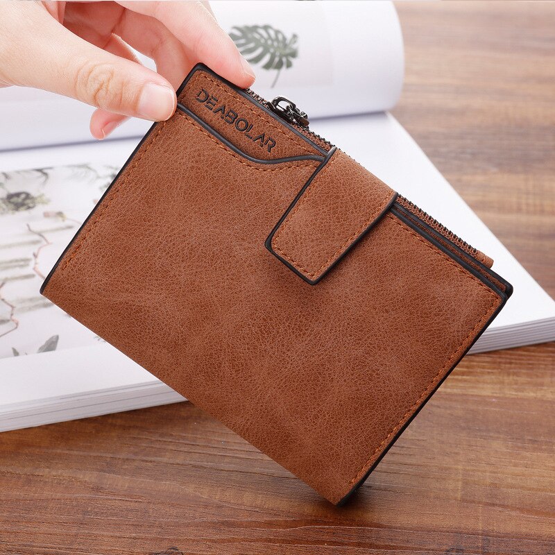 Lederen Vrouwen Portemonnee Hasp Kleine En Slanke Coin Pocket Purse Vrouwen Portefeuilles Kaarthouders Luxe Portefeuilles Portemonnee: 3