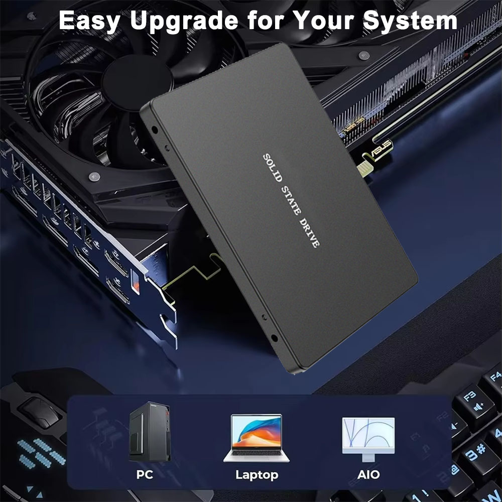 Unidad de estado sólido de 2,5 pulgadas Unidad de disco duro SATA III de hasta 550 MB/s 1 TB 512 GB 256 GB 128 GB Discos duros internos para computadora portátil