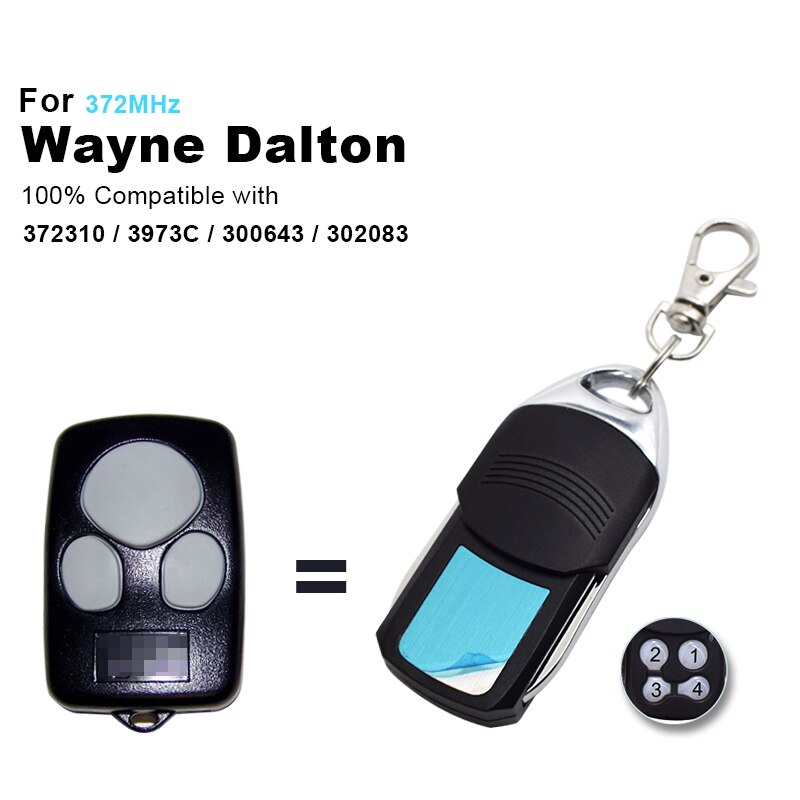 Wayne dalton garageport fjärrkontroll 372310/3973c/300643/302083 sändare 372 mhz 433 mhz rullande kod dörrkommando: 372 mhz