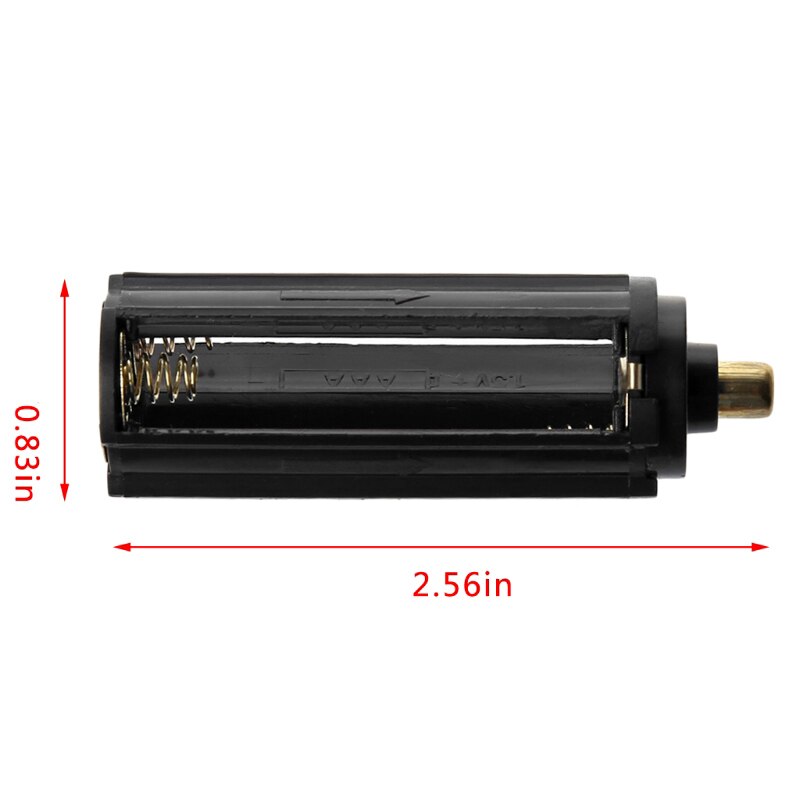 Cylindryczny plastikowy uchwyt na baterię do 3 x AAA przetwornica do baterii Box zabawka latarka Adapter lampy Case Converter