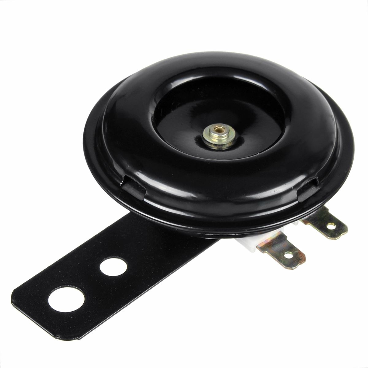 Wasserdichte Elektrische Horn Fahrrad Rolle Laut Glocke Trompete 12V Schwarz Lautsprecher Universal- Motorrad Runde Laut Horn 105dB