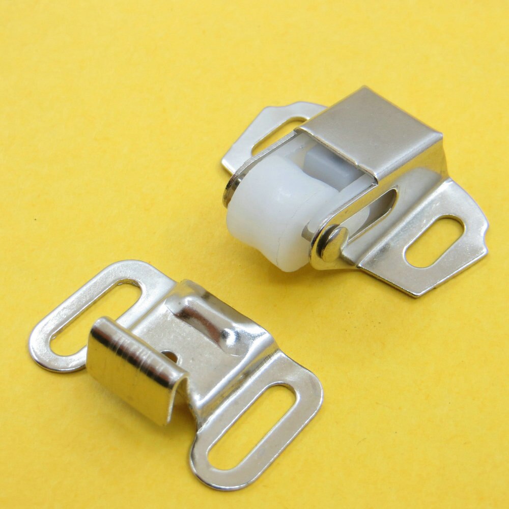 (5 Set ) Cabinet Door Latch Heavy Duty Roller Catch with Strike Plate --Zinc