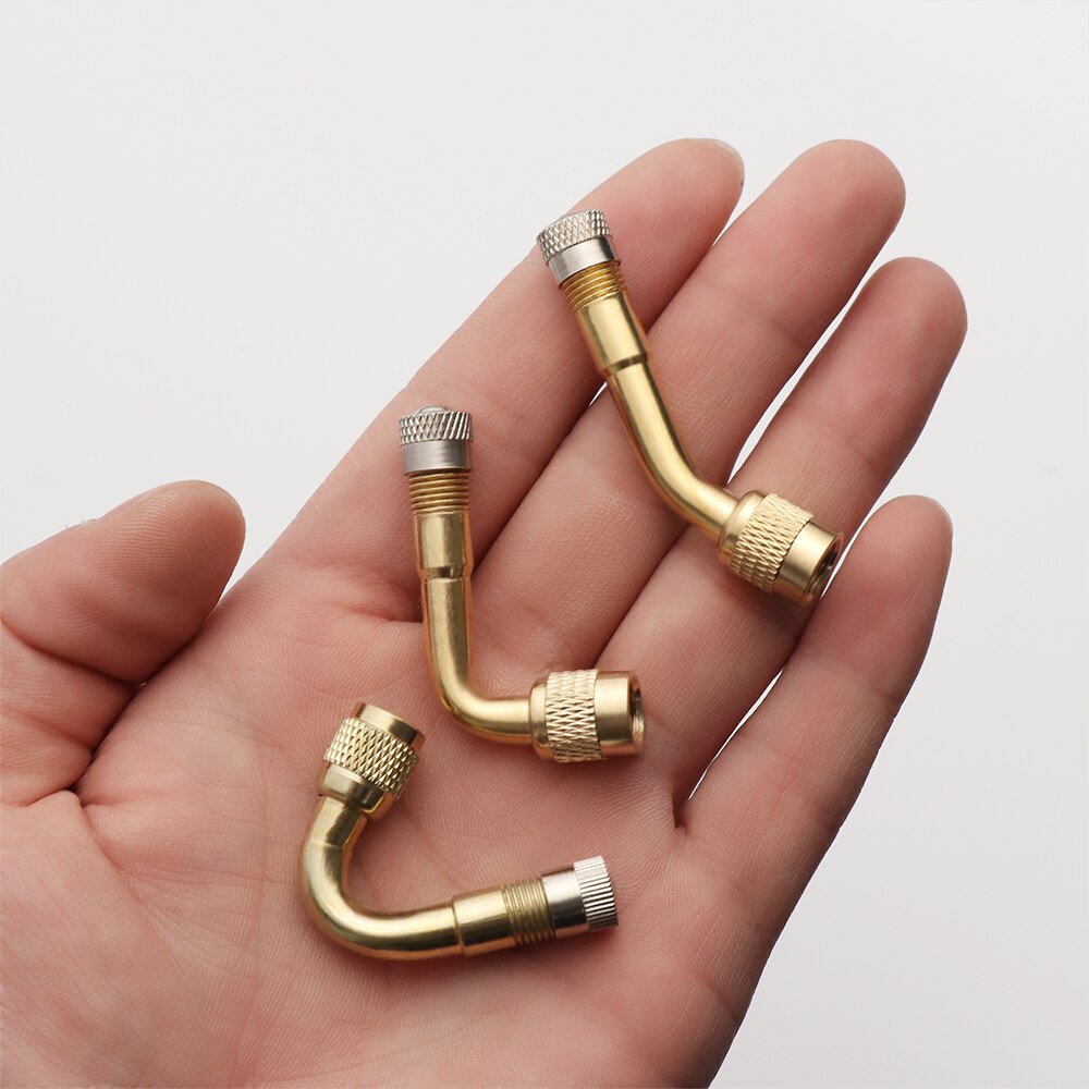 1/2 sztuk 45/90/135 stopni kąt mosiądz zawór opony powietrza rozszerzenie macierzystych Adapter samochodów ciężarówka motocykl wysokiej jakości akcesoria rowerowe