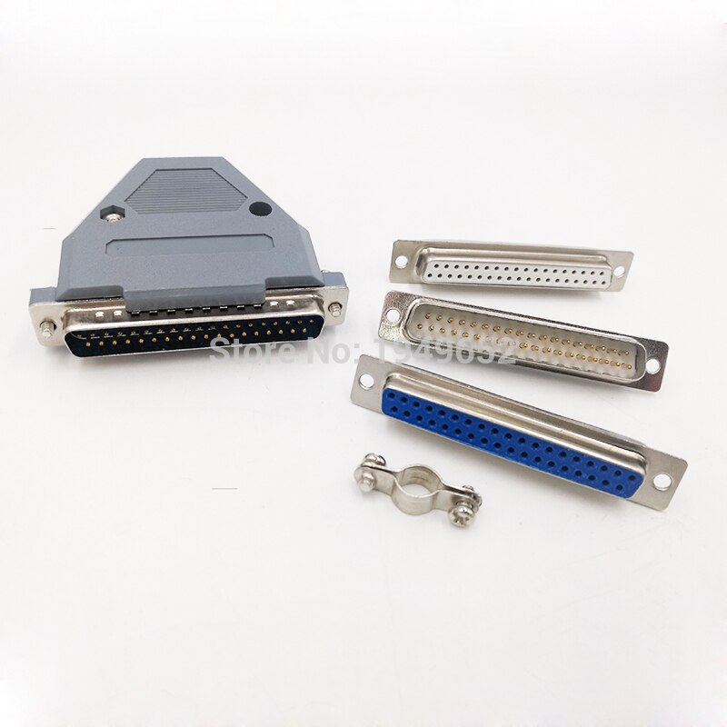 DB37 VGA plug Parallel Port 2row D sub connector 37hole/pin male&amp;female
