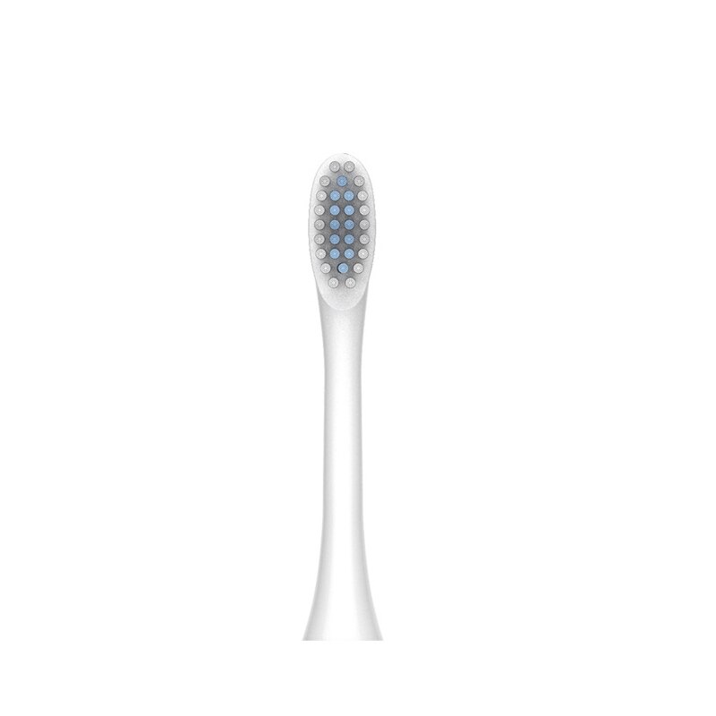 USB Rechargeable Six-speed Electric Toothbrush Intelligent Sonic Vibration 6 Modes Waterproof 4*Replacement Soft Brush Heads: 04