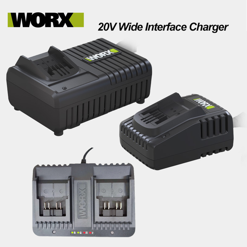 WORX 20V Battery Charger Wide Interface Fast Charge WA3924 WA3927 WA3922 Electronics Accessories Power Tools