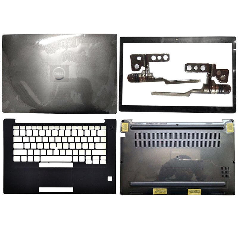 For Dell Latitude E7490 7490 Non-Touch Laptop Case LCD Back Cover/Front Bezel/Hinges/Hinge Cover/Palmrest/Bottom Case Black