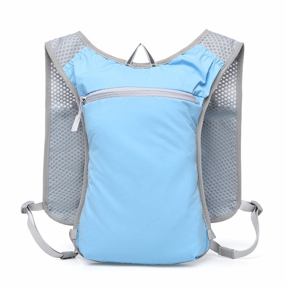 Multifunktionale Wasserbeutel-Weste, unisex Ultraleichter Offroad-Laufrucksack, Langlebige Große Marathon--Tasche aus Nylon: blaue farbe