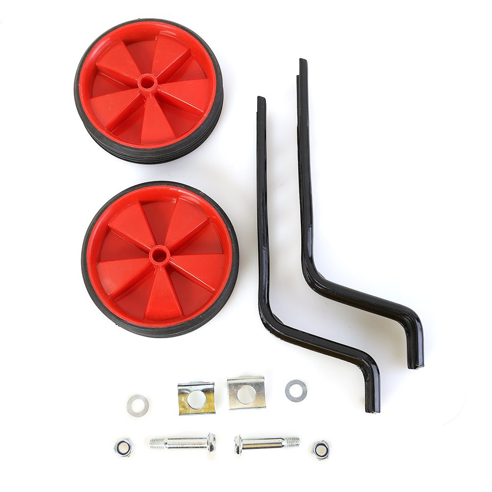 1 Pair Bike Stabilisers Auxiliary Training Wheels Children Bicycle Stabilisers Cycling Parts for 12-20 inch MTB Bike Universal