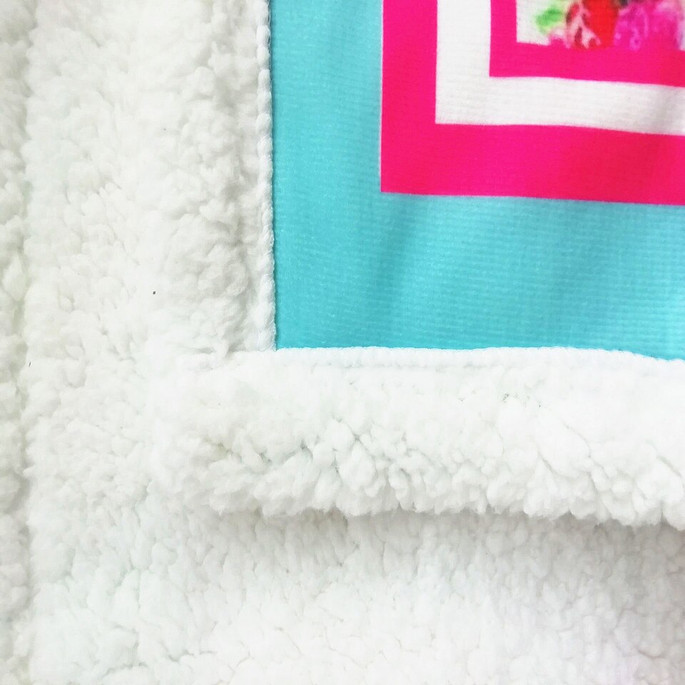 Onglyp till min dotter söt filt mjuk varm sherpa fleece tjockare kasta filt för soffa bäddsoffa skola tupplur resa filtar