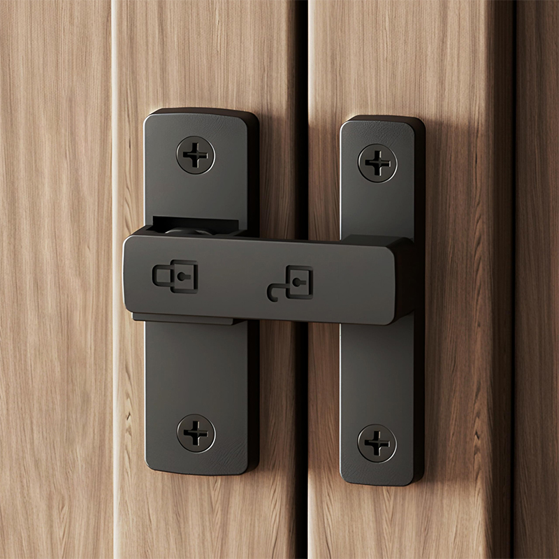 Deurslot 90/180 Graden Schuurbout Gegoten Roestvrijstalen Haak Klink Raam Kast Sloten Met Schroeven Haaks Glijdende Poort Slot