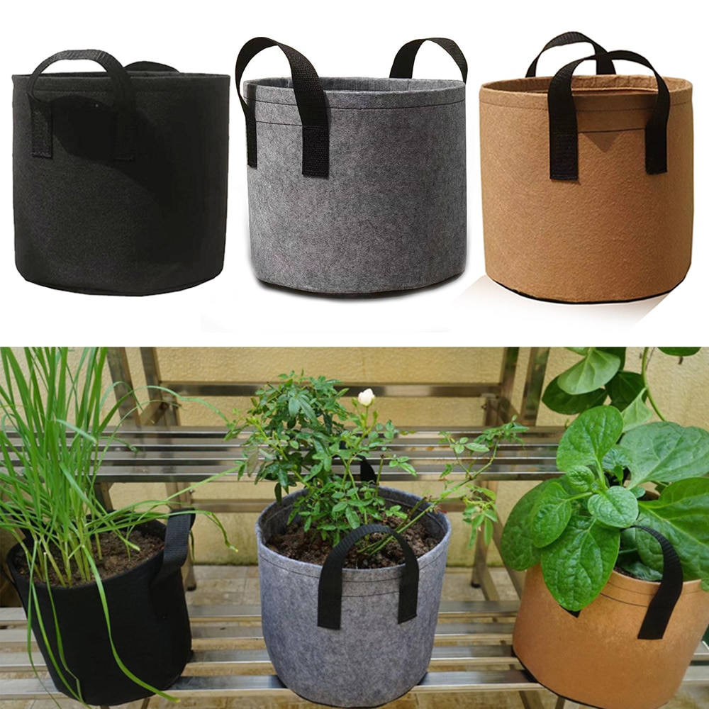 10/7/5/3/2 DIY Plant Seeding Grow Bags Vegetable Flower Pots Indoor Farm Graden Vegetable Flower Growing Bags Planting Tools