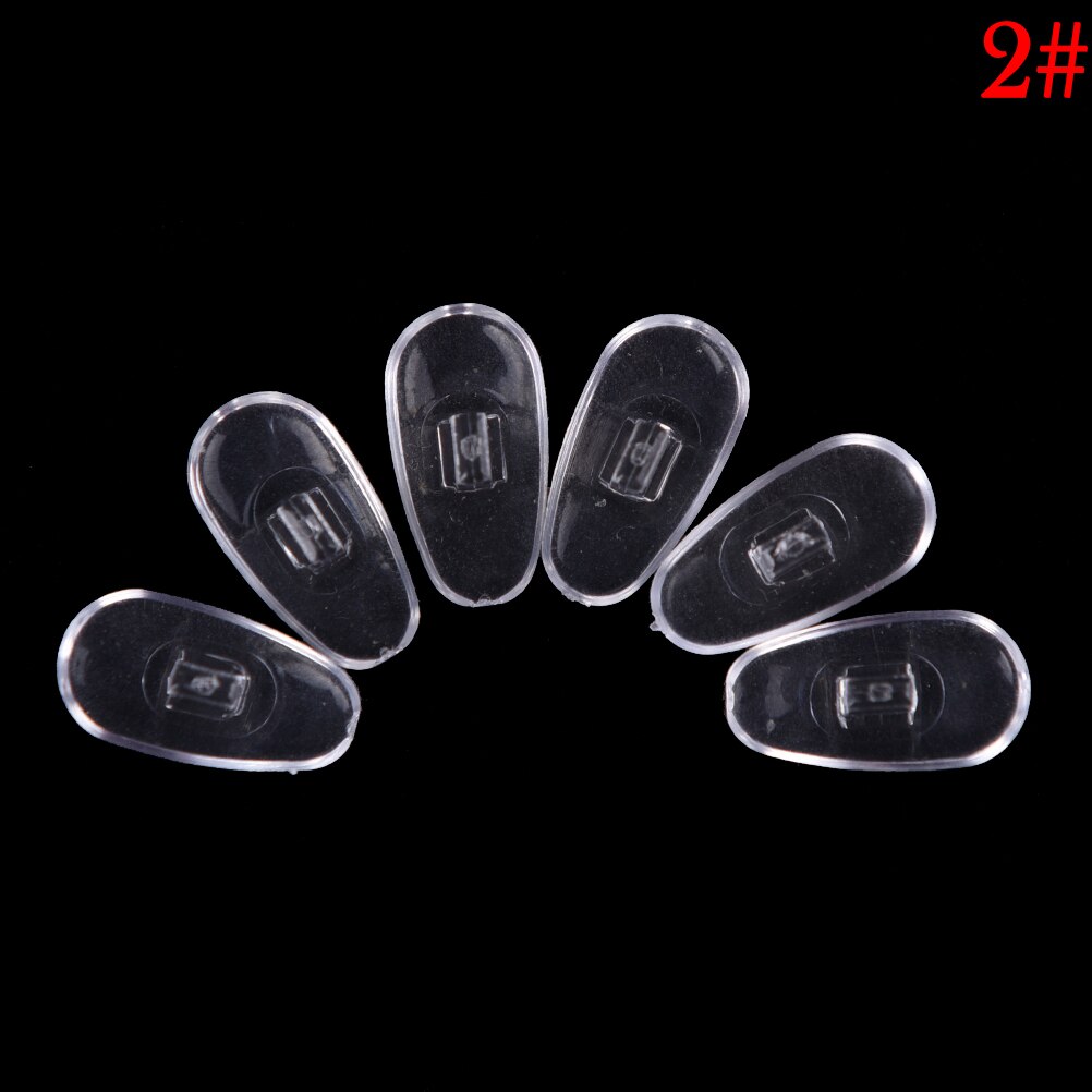 10 stuks = 5 paar handige, zachte, antislip siliconen neuspads voor brillen, zonnebrillen, schroefdopjes: 2