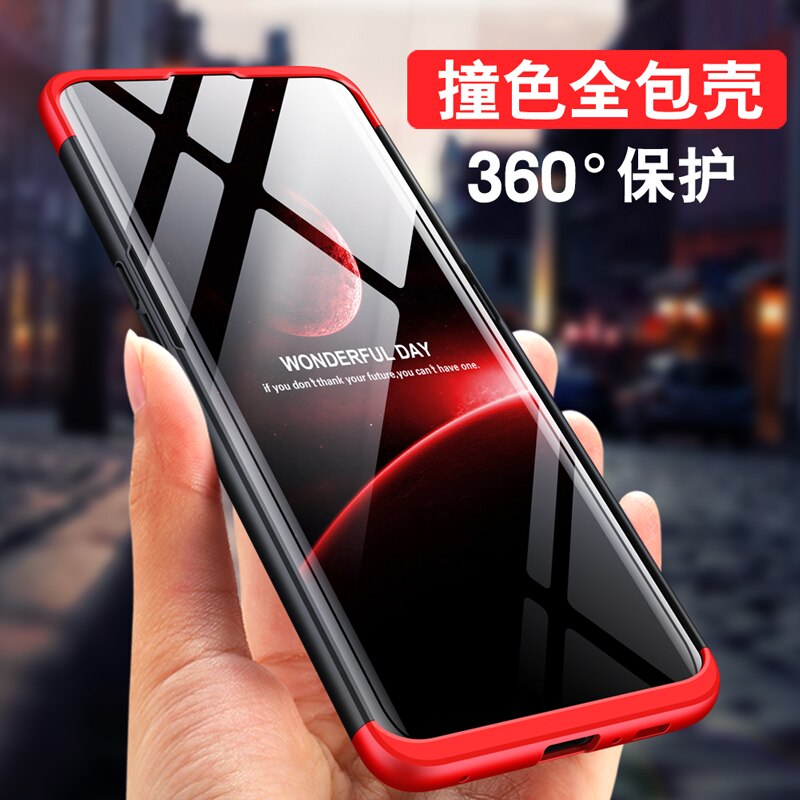 3-in-1 Case 360 for Samsung Galaxy A80 SM-A805F A805 A805F Cases Coque 360 Degree Hard Shell for Samsung A90 Fully Back Cover