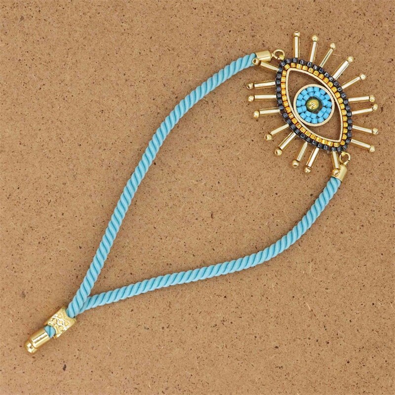 ZHONGVI Bracelet For Women MIYUKI Glass Beads Bracelets Mexican Jewellery Turkish Evil Eye Pulseras Handmade Woven: 7