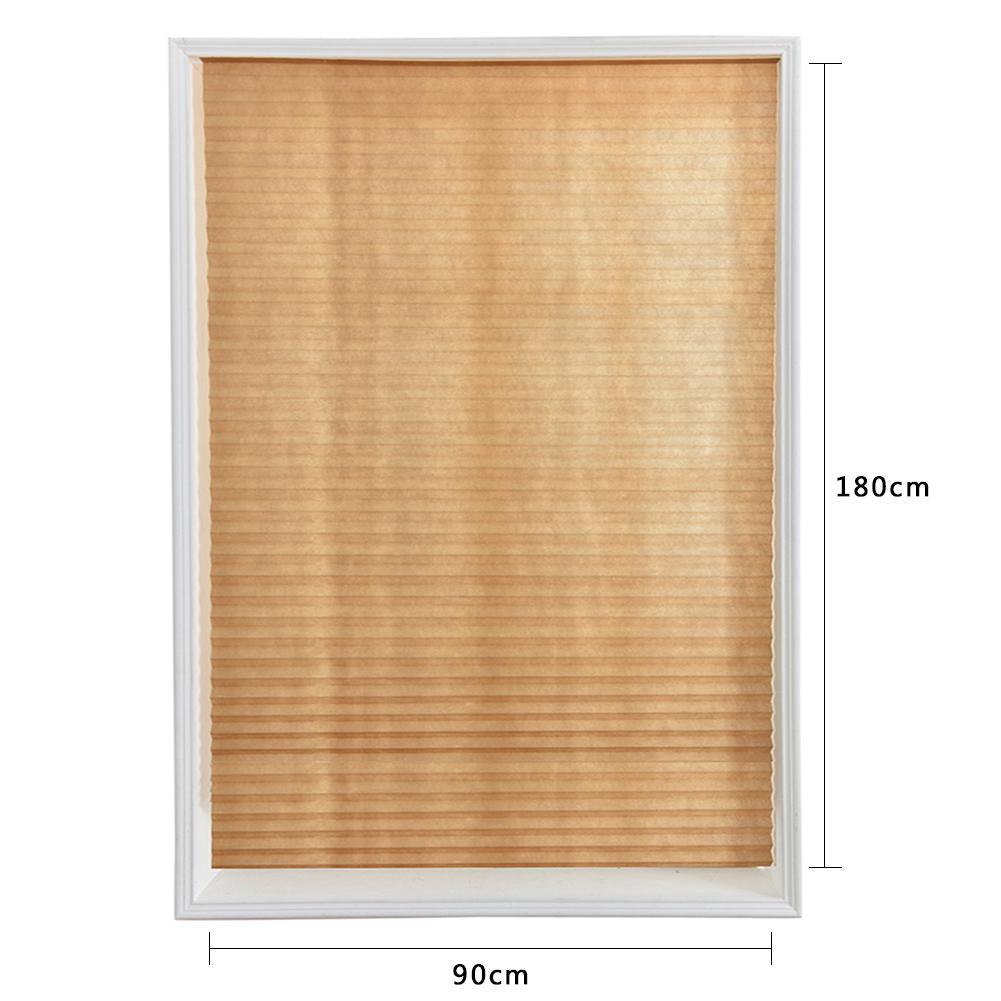 Zelfklevende Geplooide Blinds Gordijnen Woonkamer Half Verduisterende Gordijnen Voor Badkamer Balkon Shades Home Decor: Light Brown 90X180cm