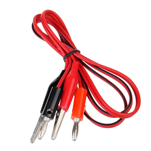 Banana Plug Mini Alligator Clip Test Lood Kabel 1M Voor Digitale Multimeters Krokodil Kabel Alligator Jumper Wire Test leads