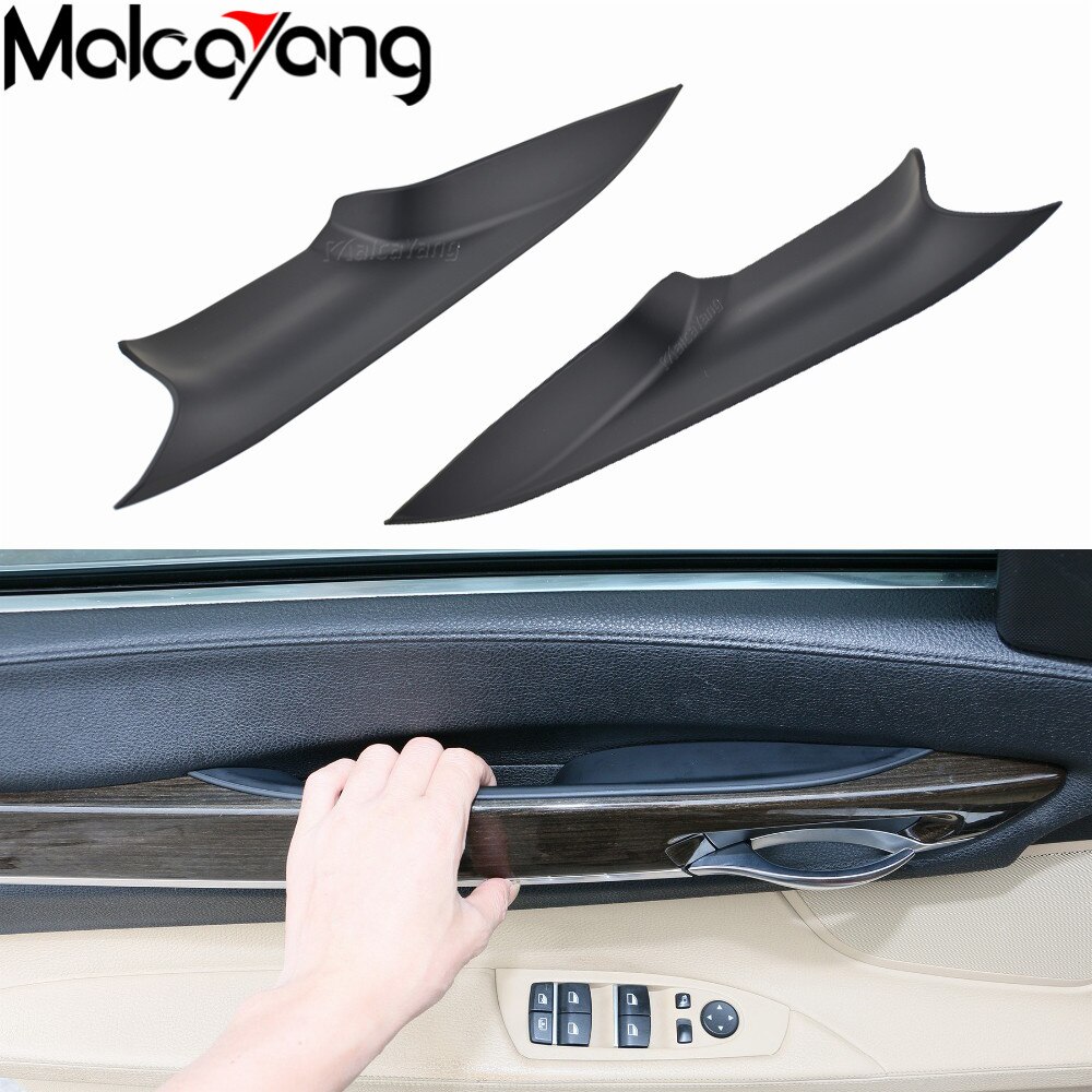 Manijas de puerta Interior de coche trasero izquierdo delantero derecho, Panel de puertas interiores, barra de manija, cubierta embellecedora para BMW serie 7, F01, F02