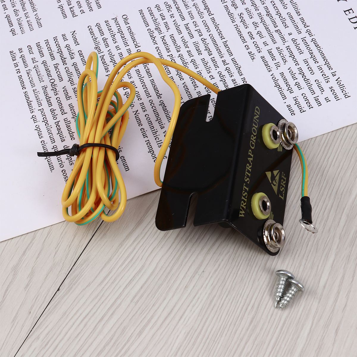 1pc ESD Ring Anti Static Electrical Socket 2 Holes Terminal Connectors Table Mats Cable Ground Socket For Wrist Strap