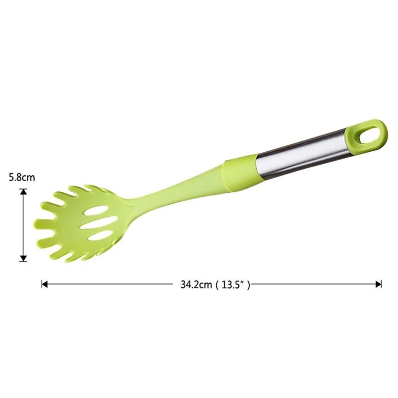 1Pcs Spaghetti Server Rvs Ingelaste Universele Spaghetti Opscheplepel Pasta Server Keuken Gereedschap