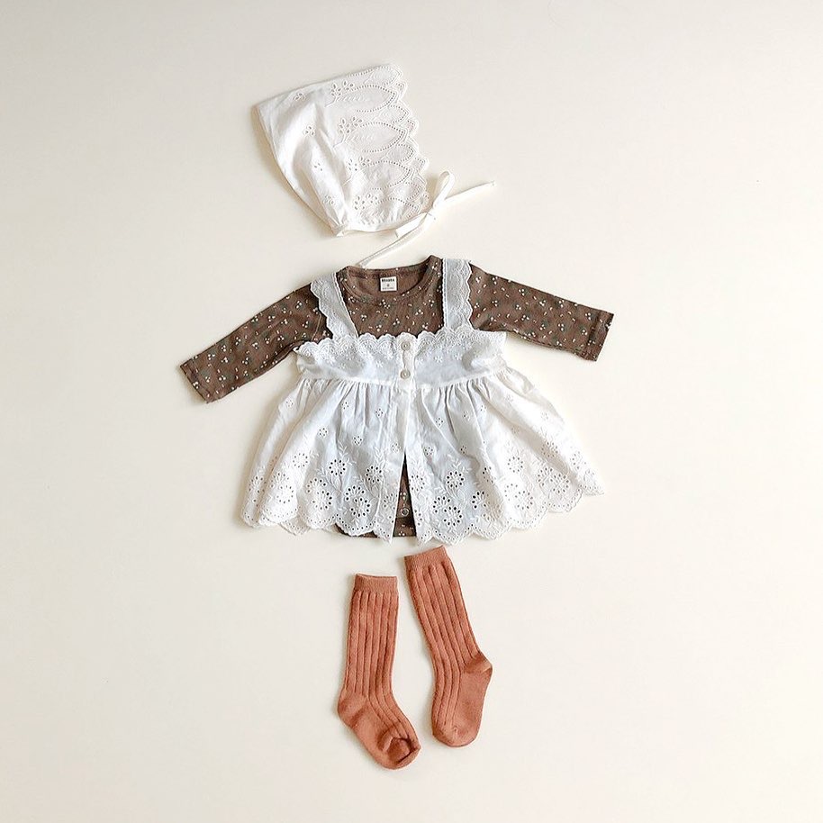 Milancel Baby Kleding Katoen Hemdje En Bloemen Body Koreaanse Baby Meisjes Kleding