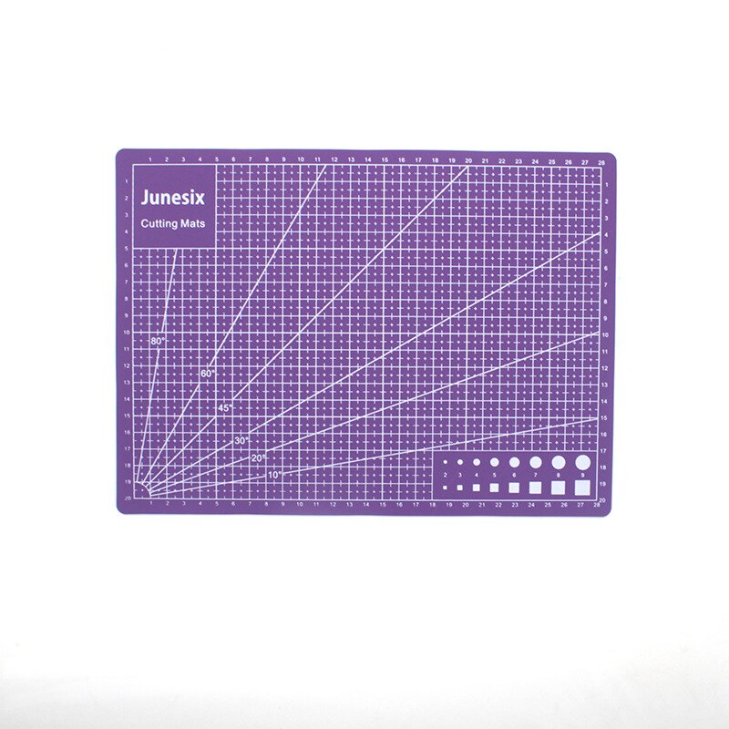 Self Healing Cutting Mat A4 A3 Siz 3mm Double Sided Non-Slip Gridded Rotary Board for Art Craft Sew Quilt Scrapbook PVC: A4 purple