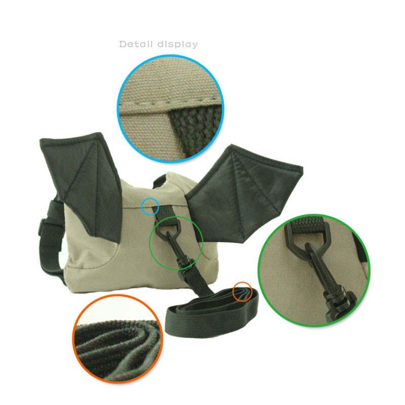 Mochila infantil con arnés para niños, Correa antipérdida ajustable de animales, bolsa de algodón puro antipérdida, protección de seguridad infantil