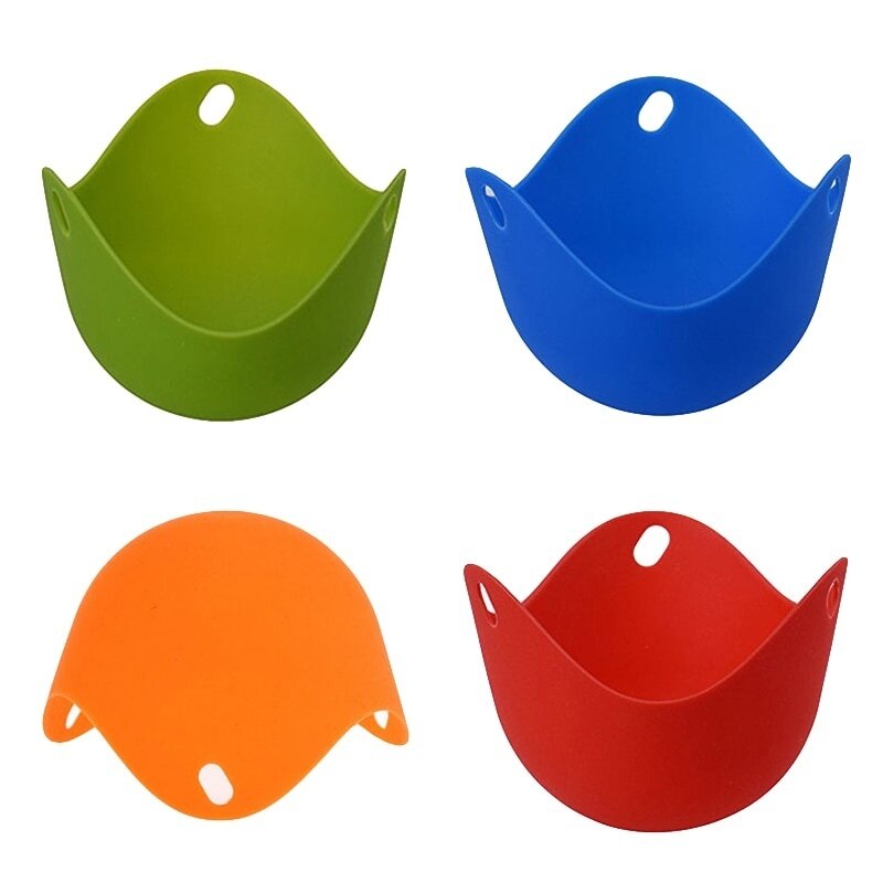 4 kpl/erä silikoni muna salametsästäjä salametsästys palot pannu muotti keittiön ruoanlaitto työkalu lisävaruste cocina vempain accesorios de cocina: Default Title