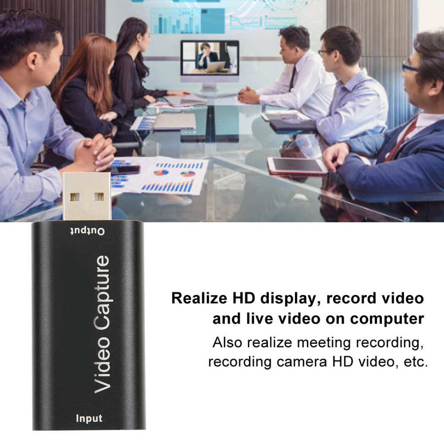 Capture card usb 2.0 hdmi hd video bärbara datortillbehör för liveinspelning / obs