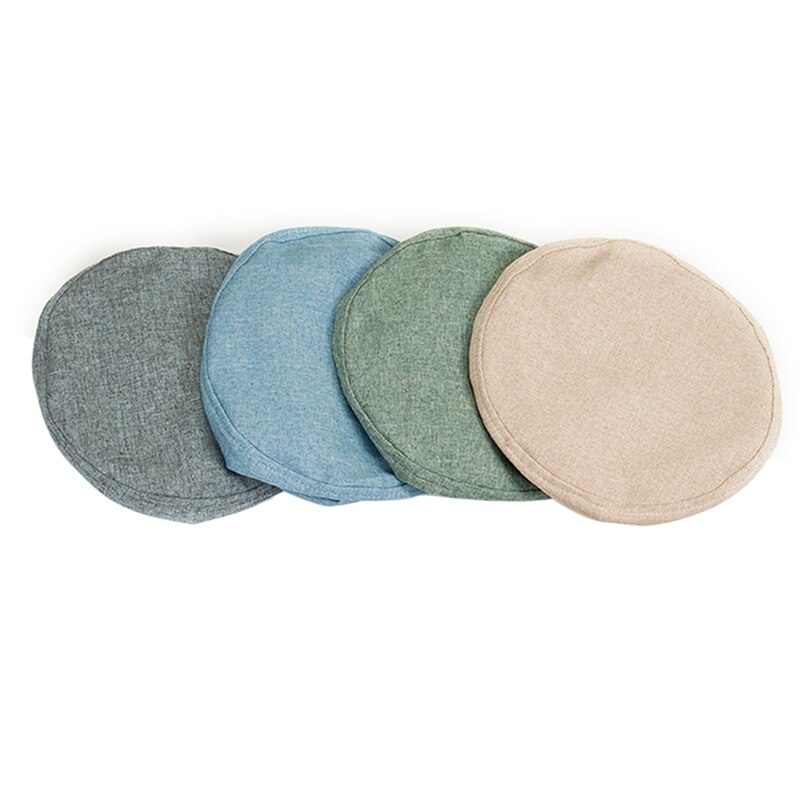 housse tabouret housse pouf rond Housses de tabouret rondes de couleur unie, housse de protection pour repose-pieds, décoration de maison lavable