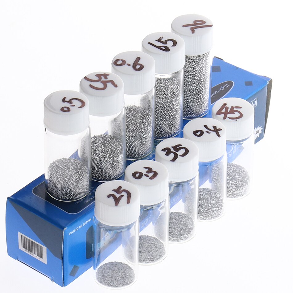 1PCS 25K BGA solder balls leaded 0.25 0.3 0.35 0.4 0.45 250K 63Sn / 37Pb Solder Spheres balls