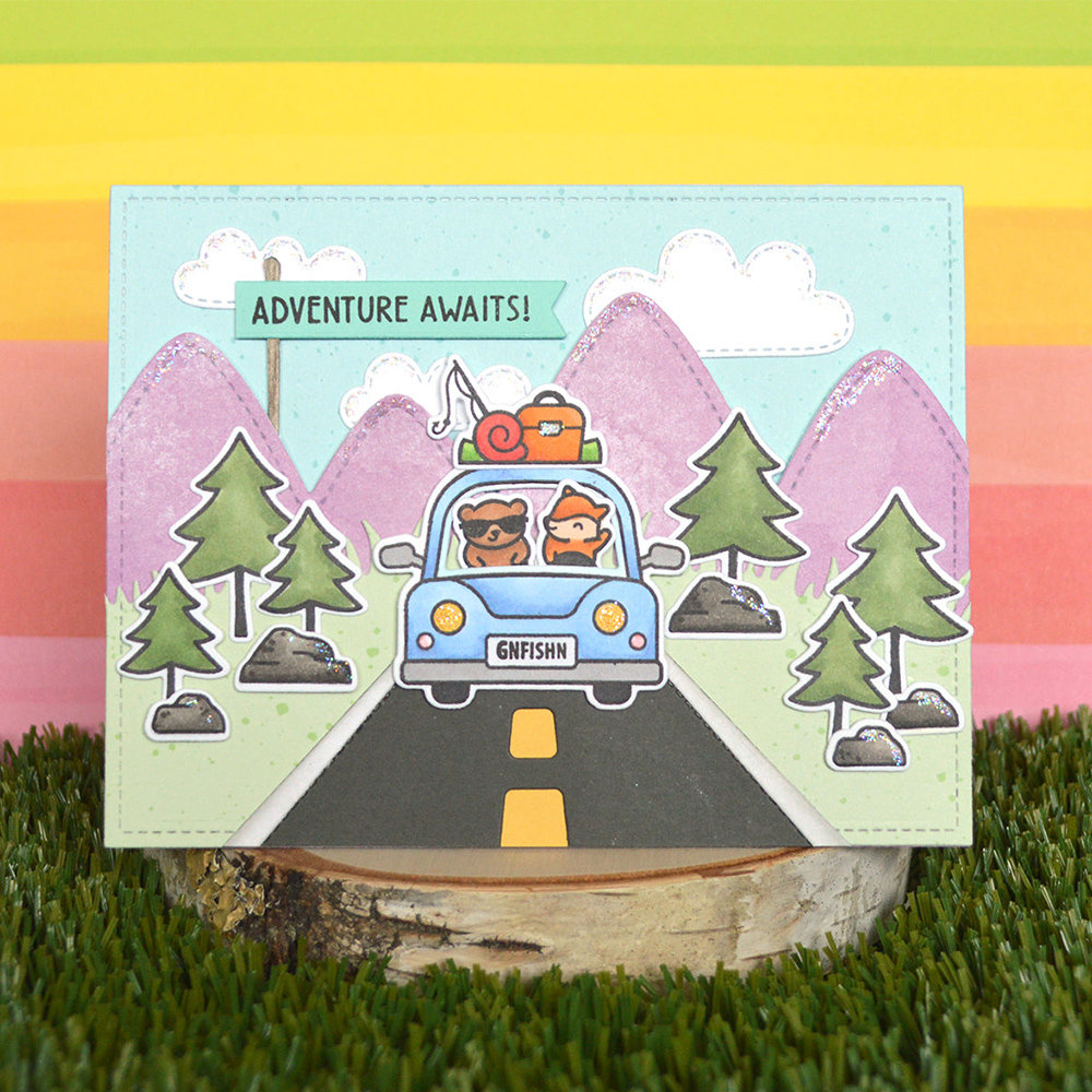 Critter Border Diglogue Cutting Dies Clear Stamps Happy Birthday Sentiments for DIY Scrapbooking Paper Cards Craft