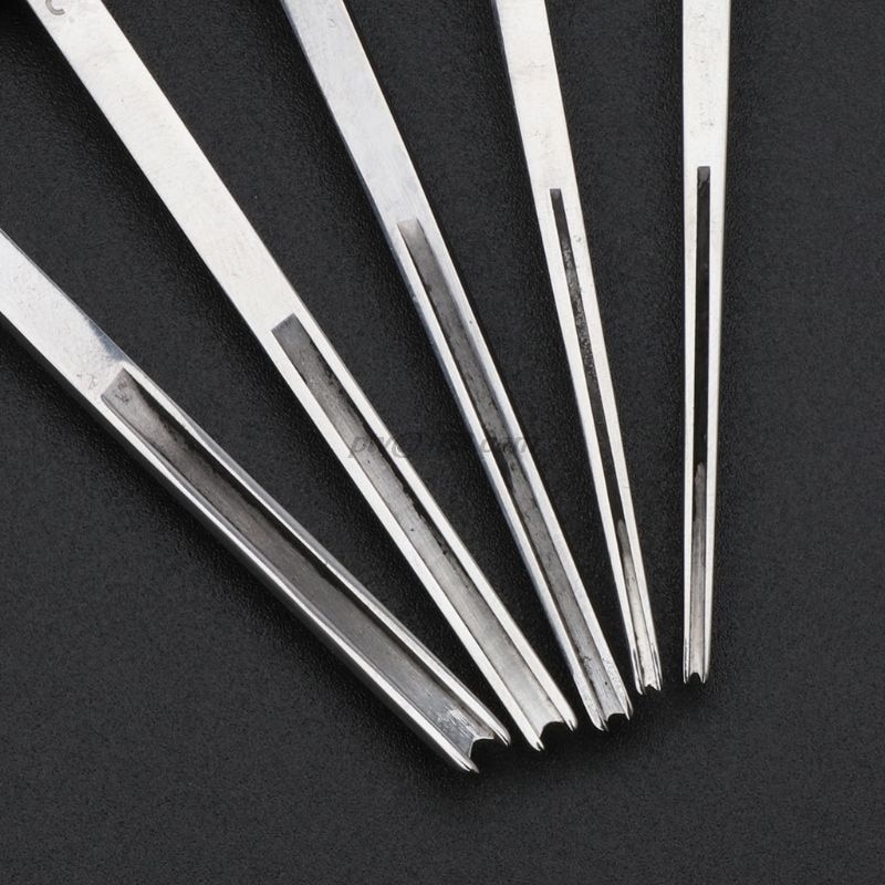 Borde de cuero Creaser hoja de acero ébano Blackwood ranura poco profunda Craft Mark Tool