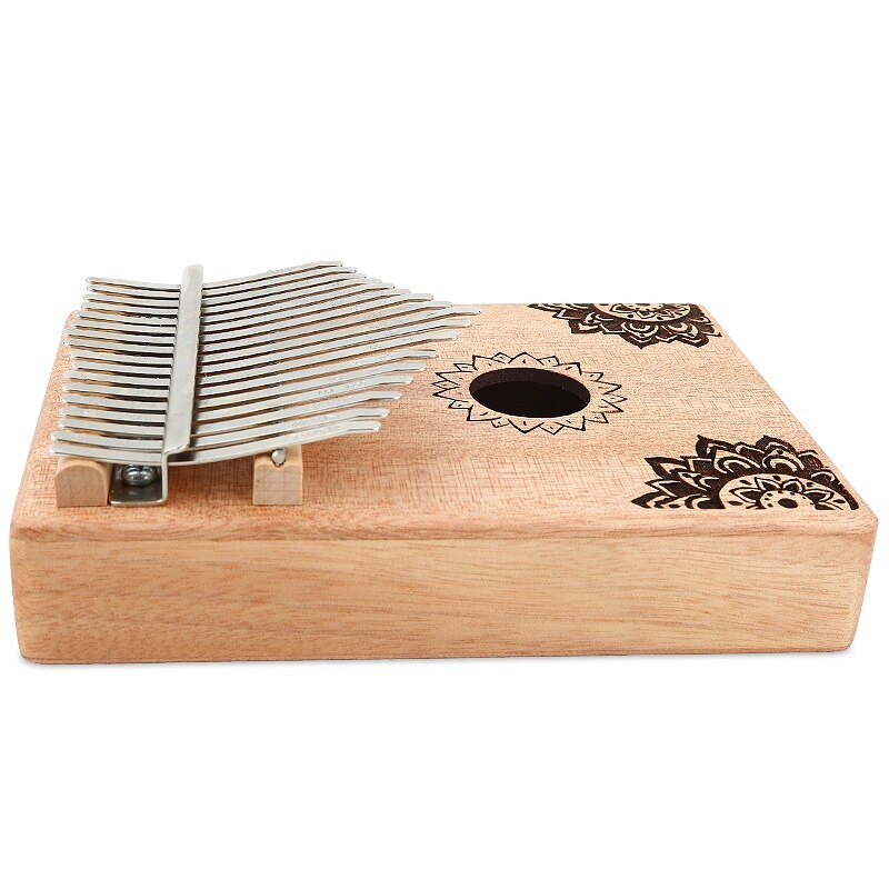 17 Key Kalimba African Solid Wood Thumb Finger Piano Sanza Mbira Calimba Play with Guitar Wood Musical Instruments