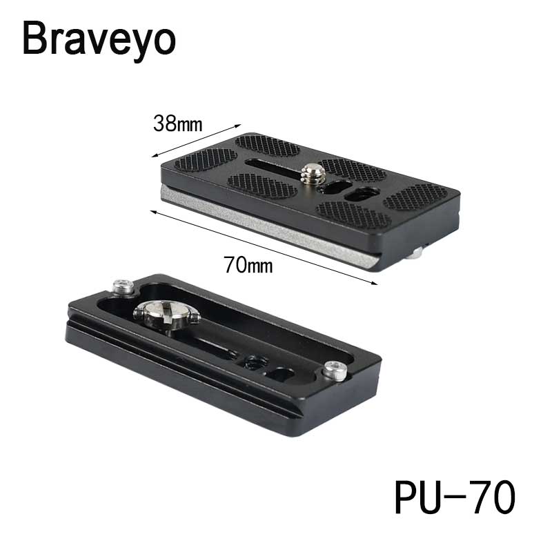 Dslr Camera Tripod Plate Quick Release Adapter Base Camera Plate Mount 40 50 60 70mm for Dslr Camera Arca Swiss Ballhead Tripod: Light Grey