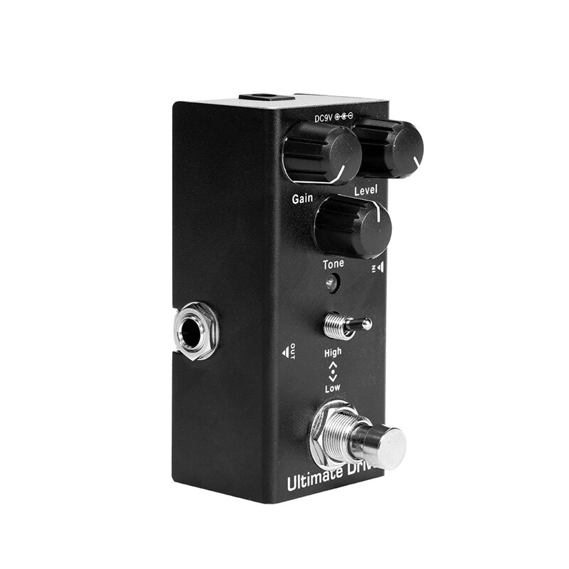 Ultimate Drive Guitar Effects Pedal Gain/Level/Tone Knob High Low Frequency Effect Pedals with True Bypass Switch