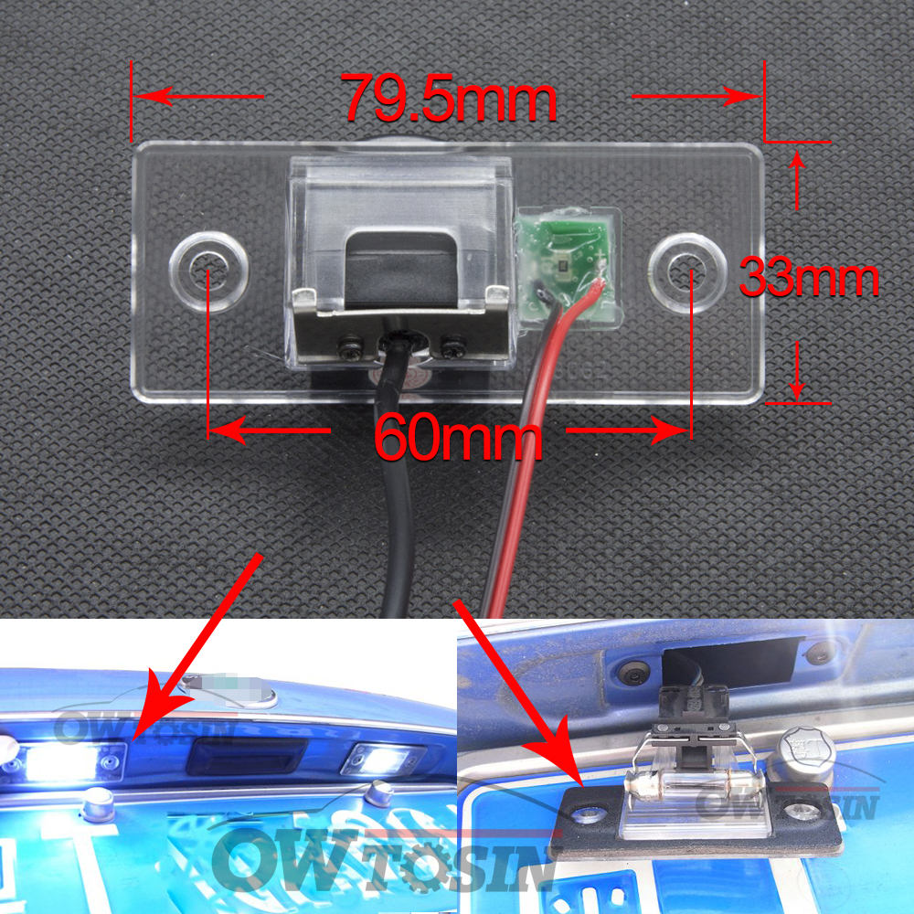 Vehicle Rear View Camera For Skoda Fabia MK1 MK2 2000 2001 2002 2003 2004 2005 2006 2007 Car Monitor