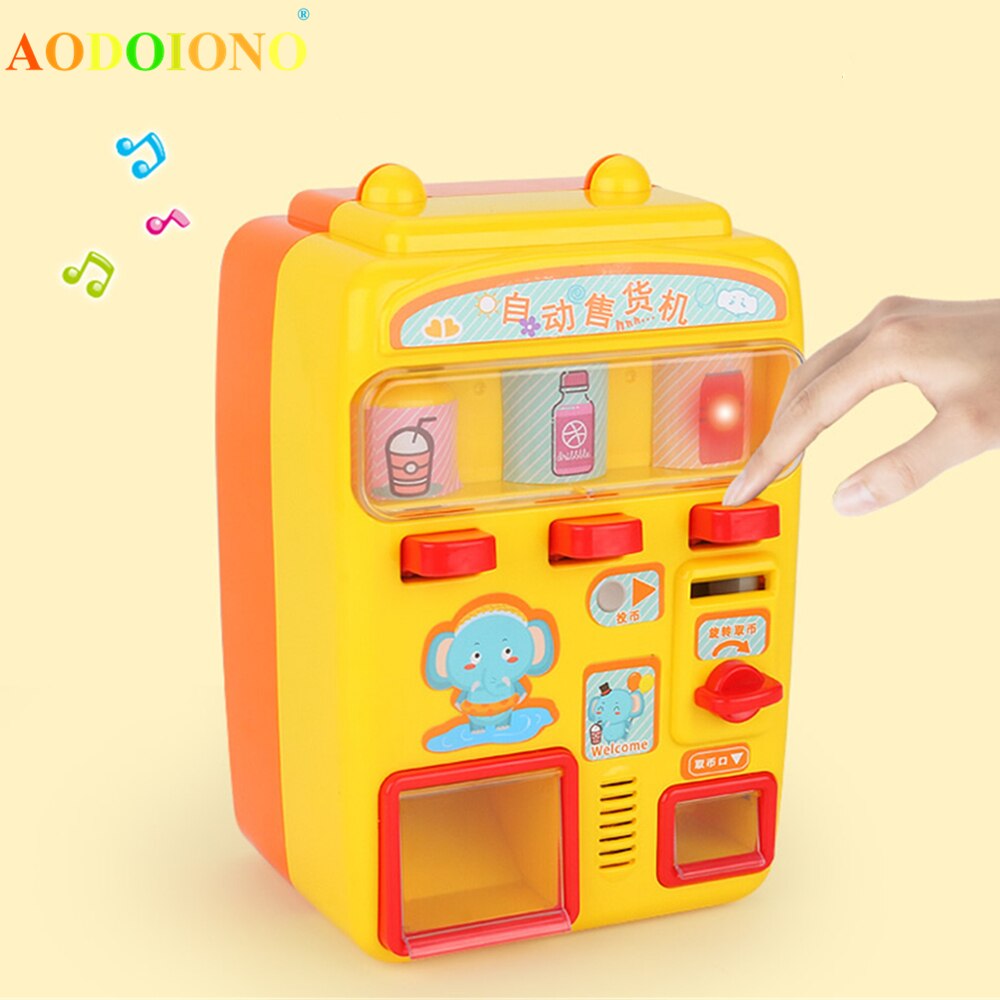 Children&#39;s Toy Vending Machine Simulation Shopping House Set 0-3 Years Old Baby Game Toys Give Children The Best House