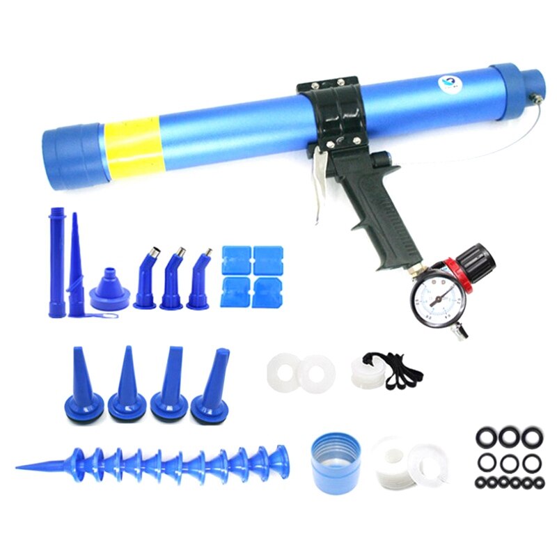 Pneumatiskt fogningsset 600ml glaslim luftgummiverktyg fogtätningsverktyg