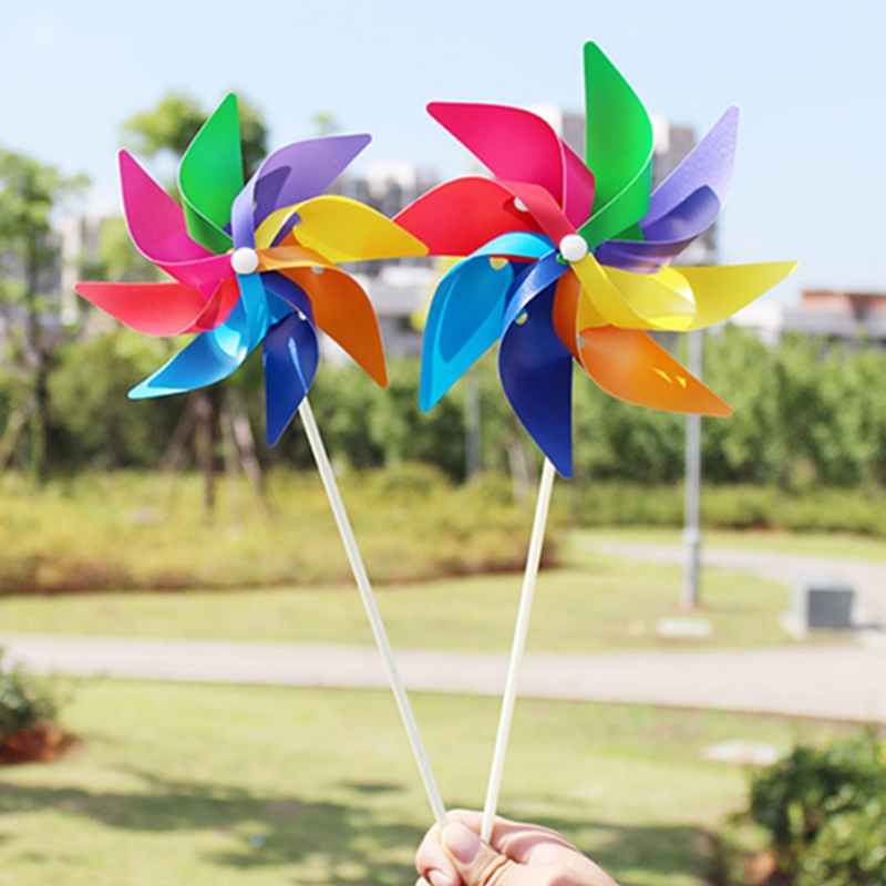 Havehave fest camping vindmølle vind spinner ornament dekoration legetøj til børn