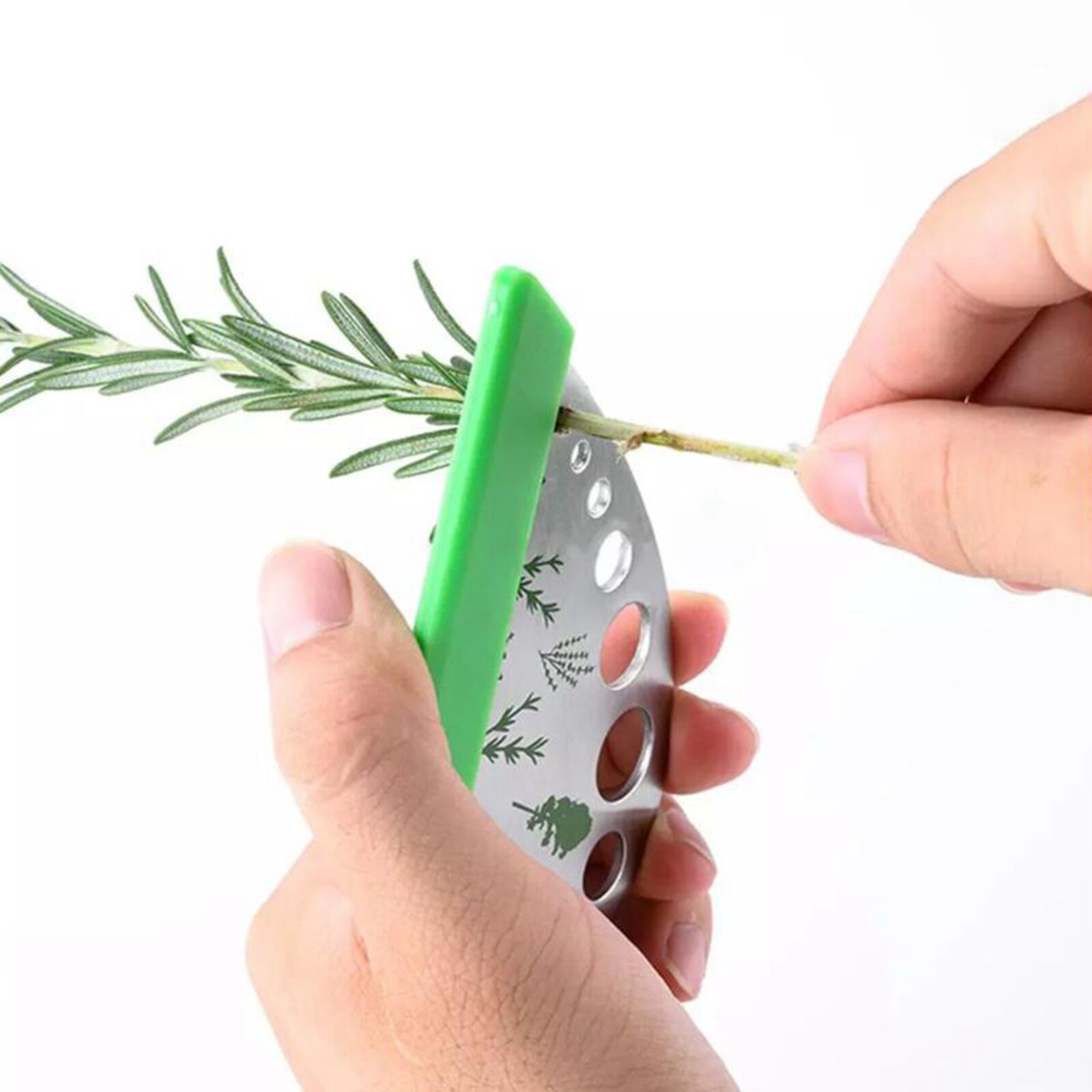 Kruid Stripper Staal 9 Gaten Blad Strippen Tool, Kruid Cutter, Groentesnijder Blad Separator, Multifunctionele Keuken Tool