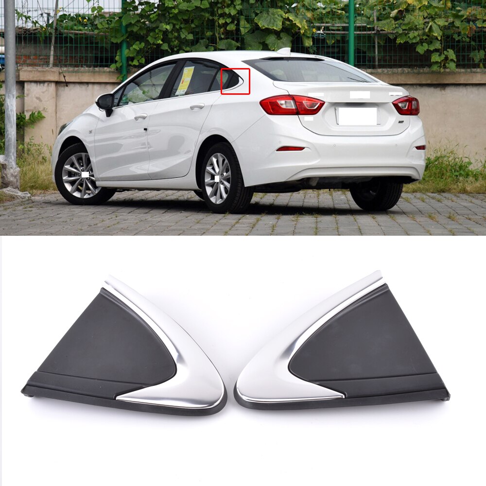 For Chevrolet Cruze Rear Triangle Window Trim Plate Rear Windshield Side Corner Exterior Triangle Garnish Cover Panel