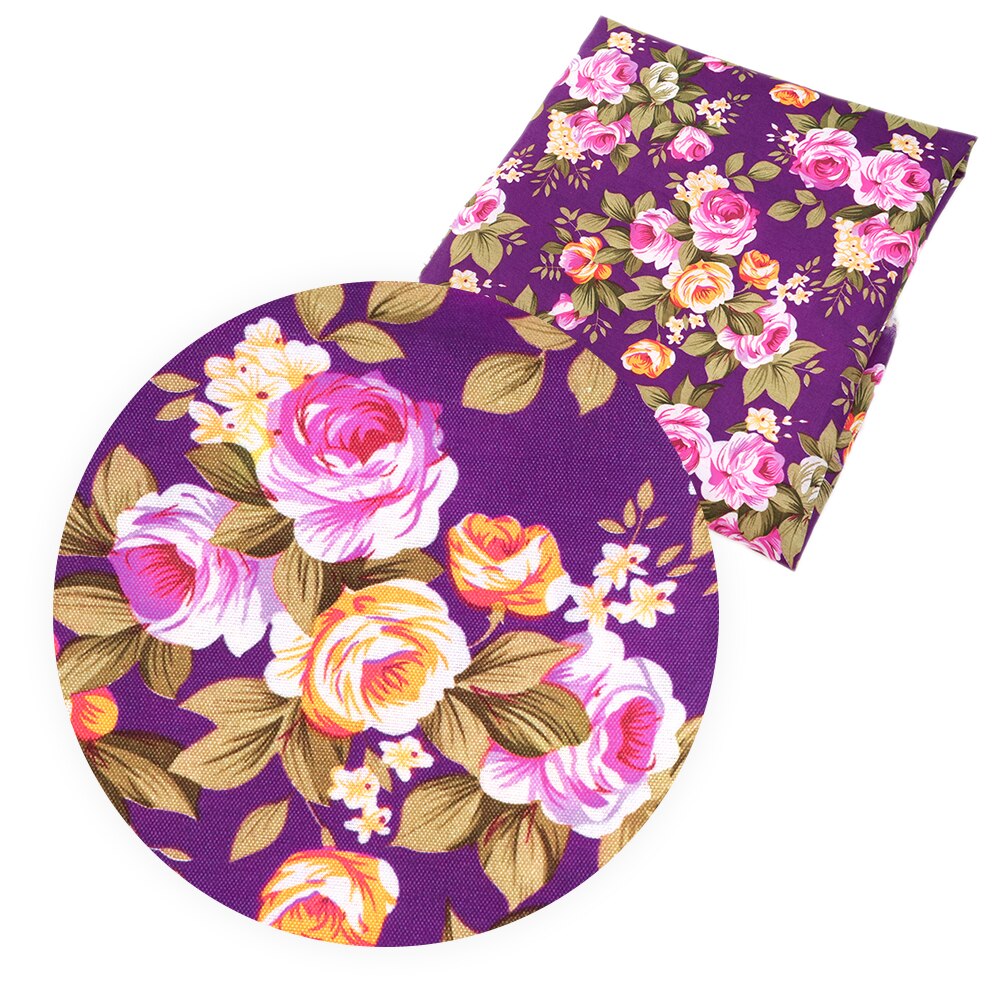50*140cm Printed Flower 100% Polyester Cotton Fabric Patchwork for Cloth Making Puppet Pillar,c9720