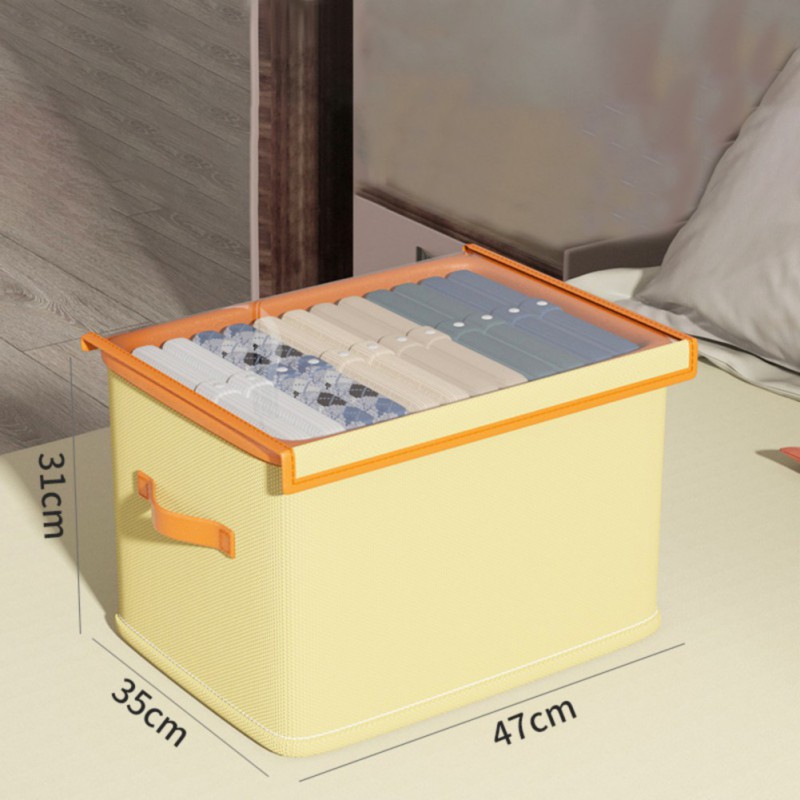 Foldable Home Storage Box Clothes Trousers Home Multi-functional Compartment Drawer Wardrobe Soild Color Storage Boxes