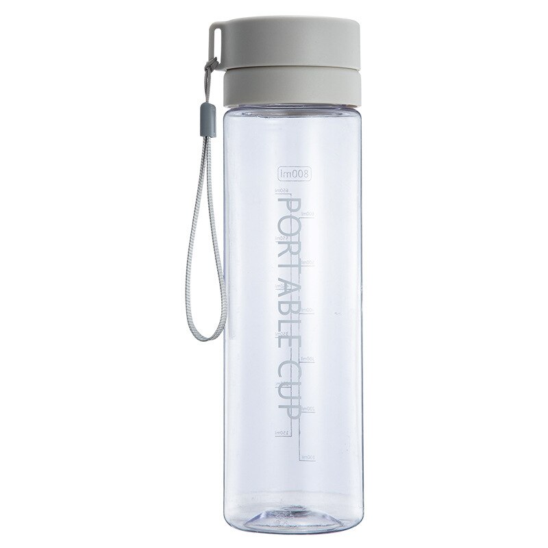 Botella de plástico para deportes acuáticos, 800ml, cuerda portátil, para niños, para beber al aire libre, a prueba de fugas, para escalada