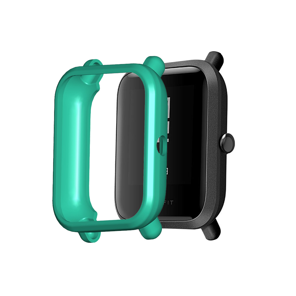 Funda protectora FIFATA de TPU para Xiaomi Huami Amazfit Bip S/Bip, funda a prueba de golpes para relojes inteligentes Amazfit Bip Lite 1S / 2: Light green / For Amazfit Bip S