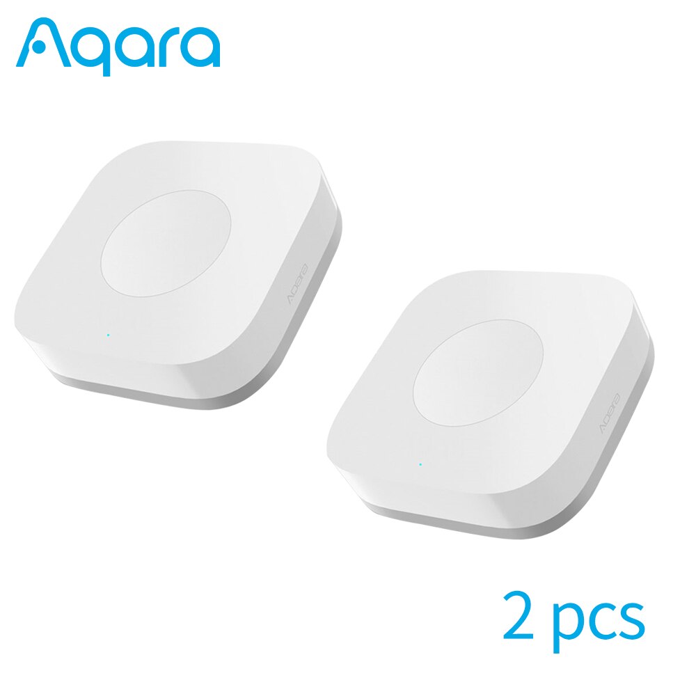 Aqara Wireless Smart Switch Remote Control ZigBee Intelligent Application One Key Control for Xiaomi home mijia App: No Gyro 2Pcs
