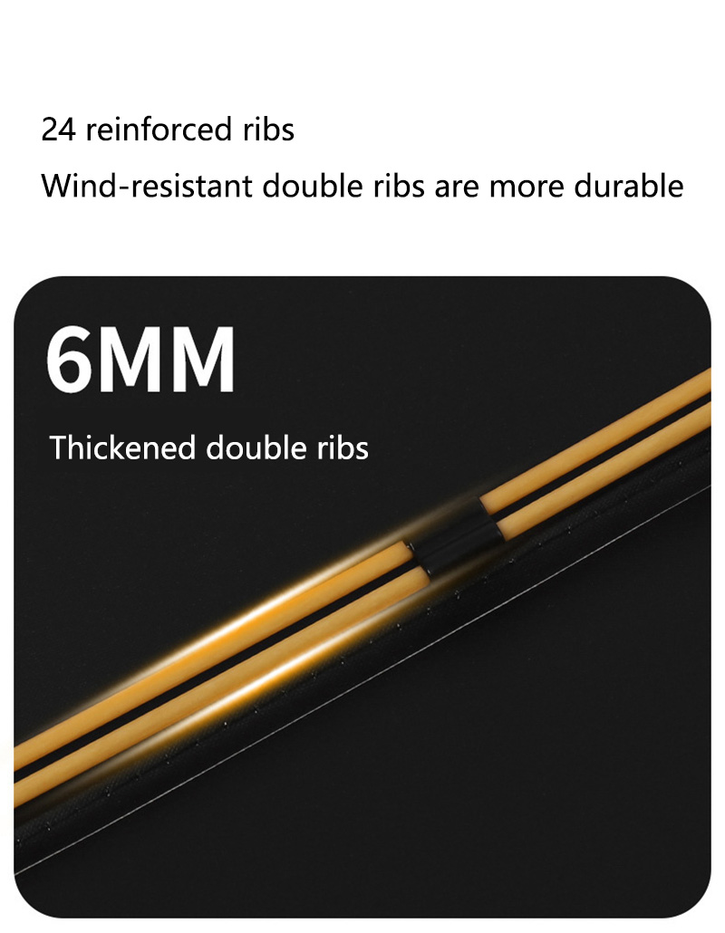 Fully Automatic Umbrella 24 Bone Reinforced Sunny And Rainy Dual-use 3-fold Umbrella Sun Protection Folding Sun Umbrella